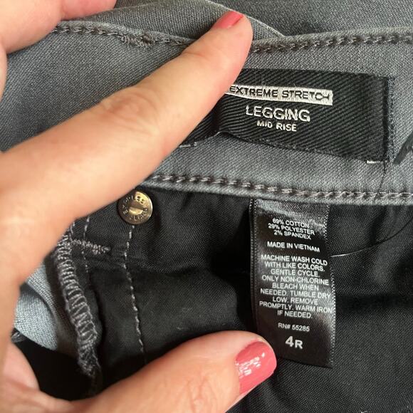 Express Womens Size 4R Extreme Stretch Mid Rise Legging Gray Jeans - Picture 5 of 6